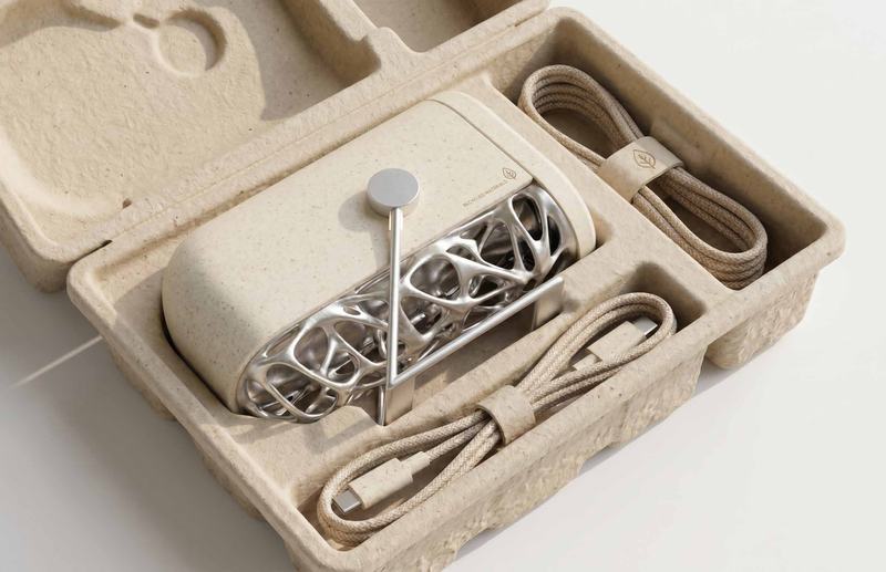 Sustainable Projector molded pulp packaging